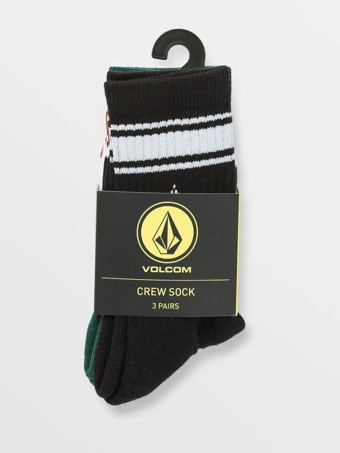 Kids Accessories Volcom Big Boys Full Stone Socks Multipack 8211 Multi