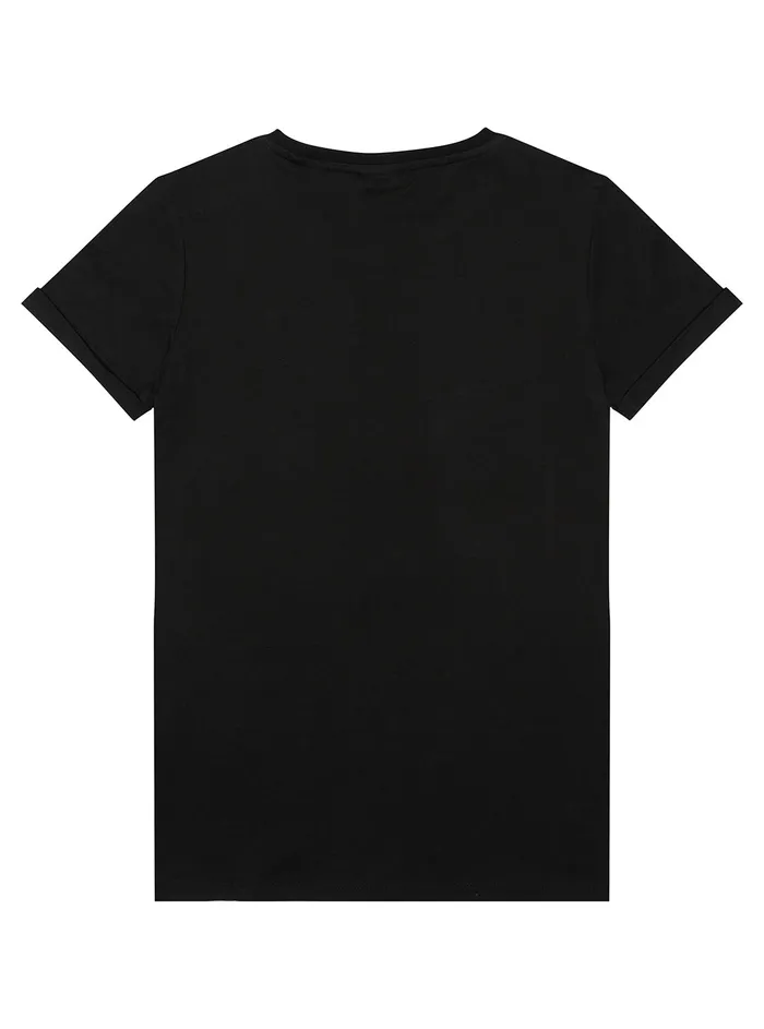 Kids Big Girl GUESS Black Logo Active Tshirt 816