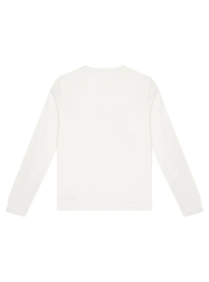 Kids Big Girl GUESS Salt White Crystal Logo Jumper 716 Kids Big Girl GUESS Salt White Crystal Logo Jumper 716