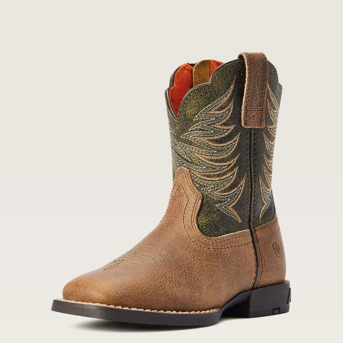 Kids Big Kids039 Footwear Ariat Child Firecatcher Western Boot Distressed Brown