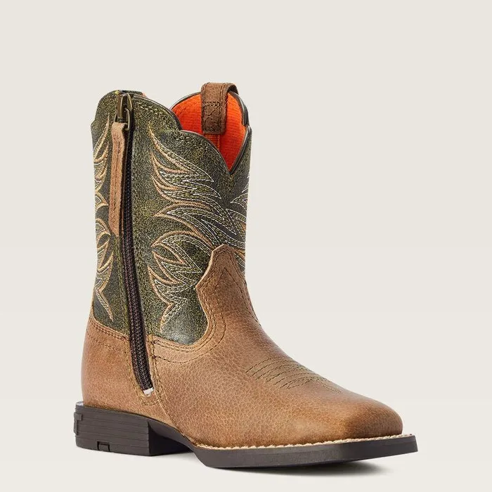 Kids Big Kids039 Footwear Ariat Child Firecatcher Western Boot Distressed Brown