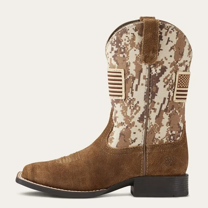 Kids Big Kids039 Footwear Ariat Patriot Western Boot Antique Mochaand Sand Camo Print Kids Big Kids039 Footwear Ariat Patriot Western Boot Antique Mochaand Sand Camo Print
