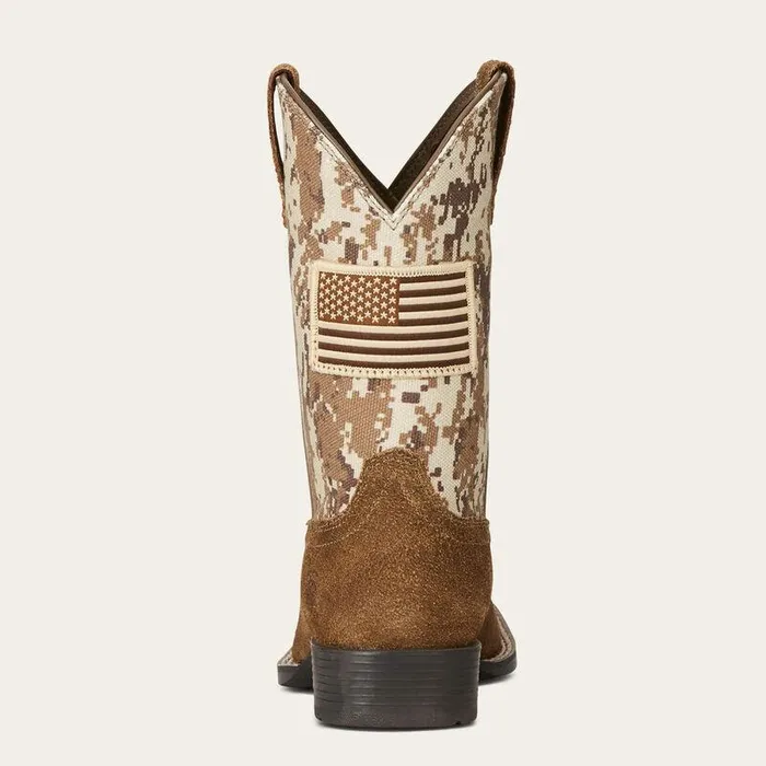 Kids Big Kids039 Footwear Ariat Patriot Western Boot Antique Mochaand Sand Camo Print Kids Big Kids039 Footwear Ariat Patriot Western Boot Antique Mochaand Sand Camo Print