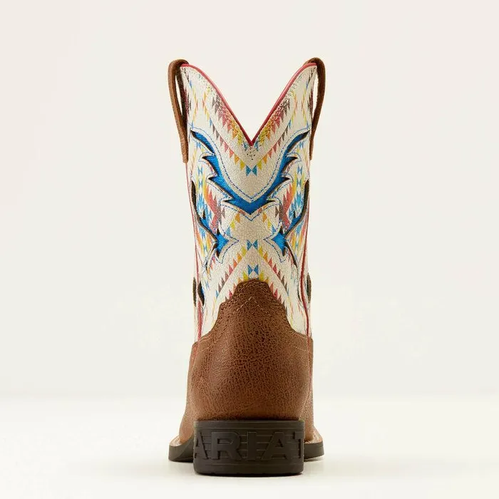Kids Big Kids039 Footwear Ariat San Angelo VentTEK Western Boot Toasty Tanbright Saddle Blanket