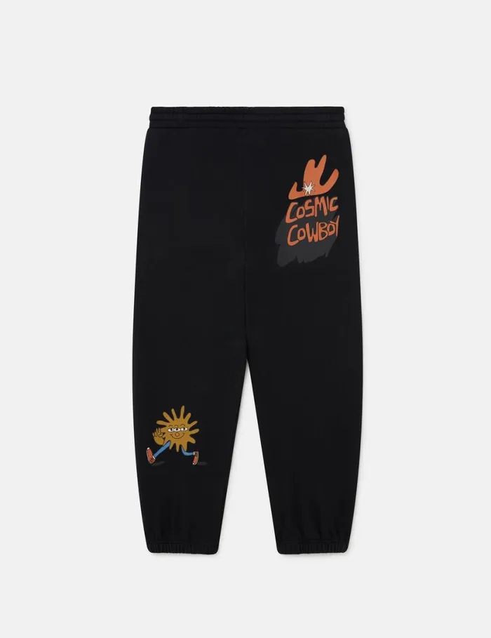 Kids Cosmic Cowboy Sweatpants Black Stella McCartney Pants and Shorts Kids Cosmic Cowboy Sweatpants Black Stella McCartney Pants and Shorts