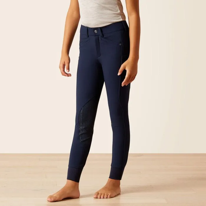 Kids English Riding Clothing Ariat Prelude 20 Knee Patch Breech Navy Eclipse