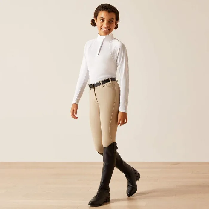 Kids English Riding Clothing Ariat Sunstopper 30 Show Shirt White