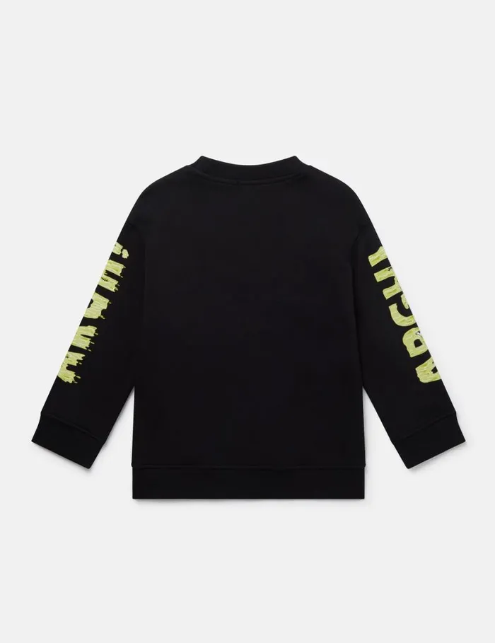 Kids Frankenstein Graphic Sweatshirt Black Stella McCartney TShirts And Sweatshirt Kids Frankenstein Graphic Sweatshirt Black Stella McCartney TShirts And Sweatshirt