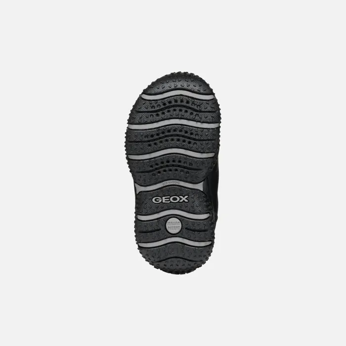 Kids Geox Ankle Boots BALTIC ABX BABY Dark BurgundyBlack Waterproof Boots Dark Burgundyblack