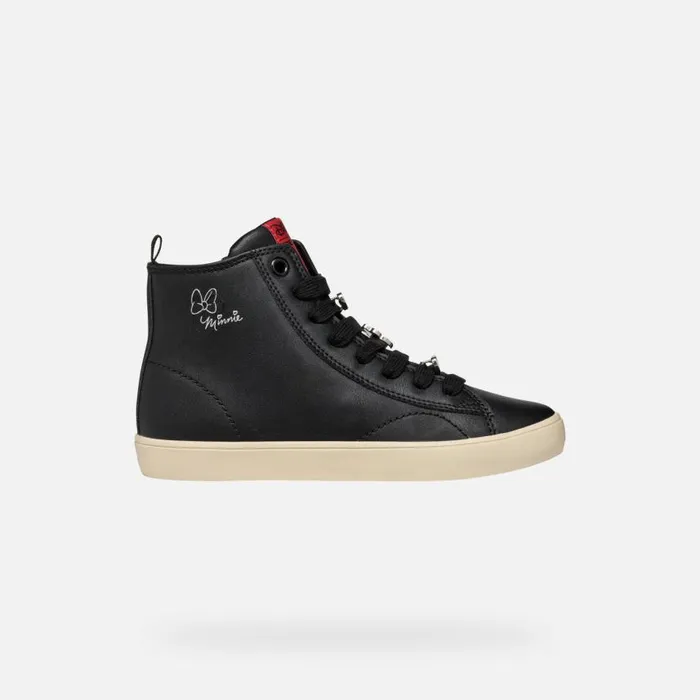 Kids Geox Sneakers GISLI JUNIOR BlackRed Minnie Blackred