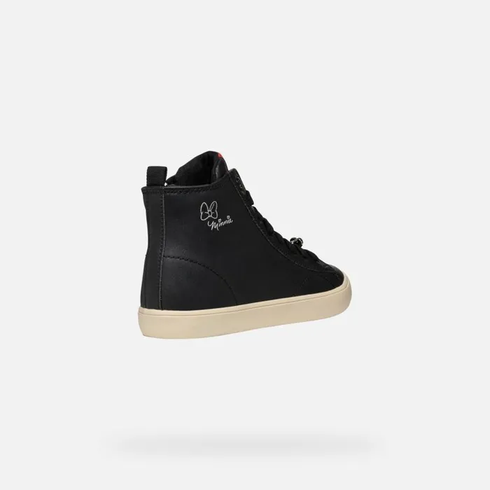 Kids Geox Sneakers GISLI JUNIOR BlackRed Minnie Blackred