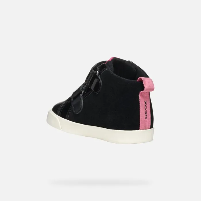 Kids Geox Sneakers KILWI BABY BlackOld Rose Minnie Blackold Rose