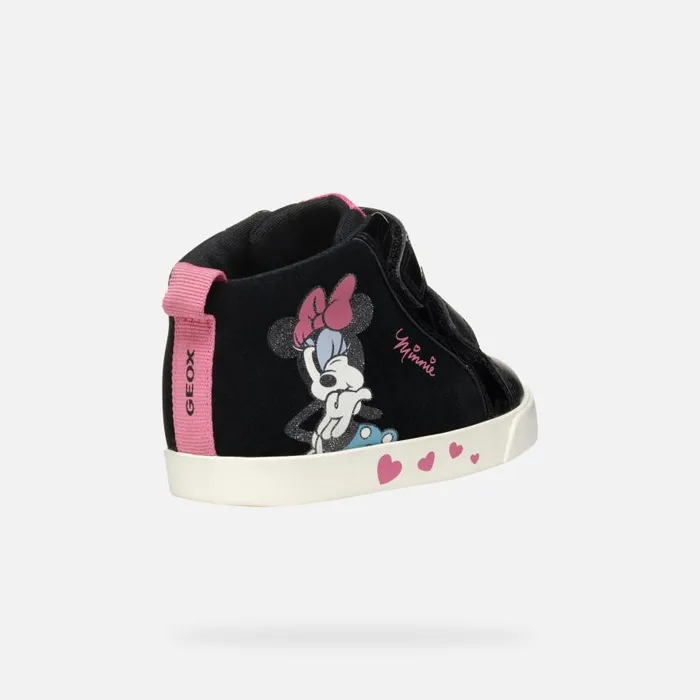 Kids Geox Sneakers KILWI BABY BlackOld Rose Minnie Blackold Rose