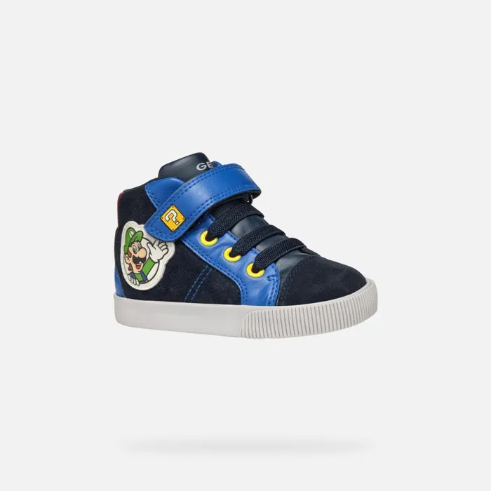 Kids Geox Sneakers KILWI BABY NavyRoyal Nintendo 8211 Supermario Navyroyal