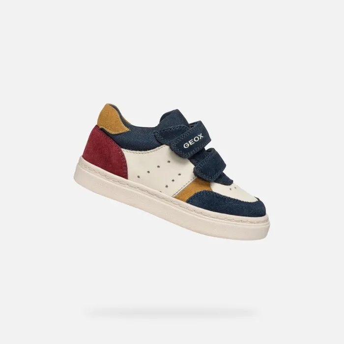 Kids Geox Sneakers NASHIK TODDLER BOY NavyBeige Low Top Sneakers Navybeige