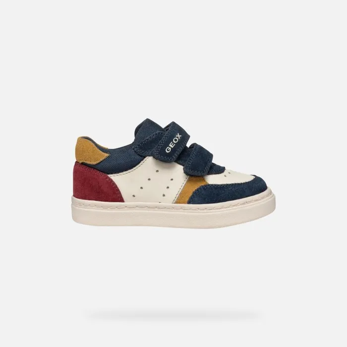 Kids Geox Sneakers NASHIK TODDLER BOY NavyBeige Low Top Sneakers Navybeige