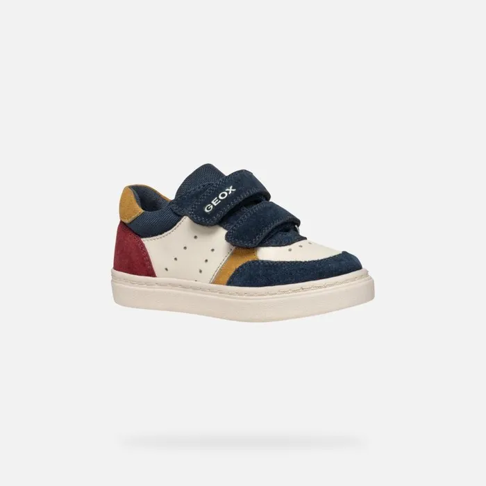 Kids Geox Sneakers NASHIK TODDLER BOY NavyBeige Low Top Sneakers Navybeige