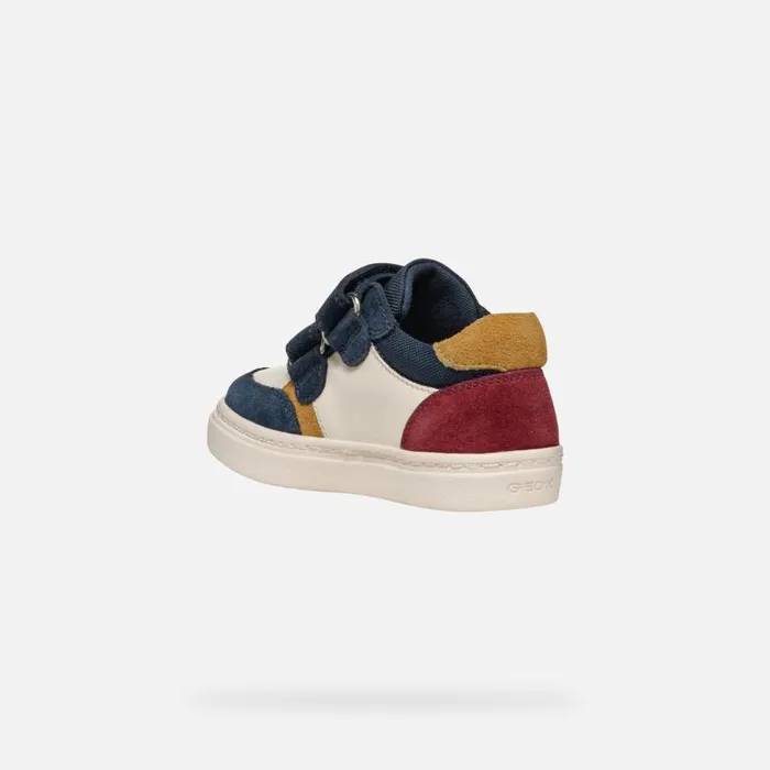 Kids Geox Sneakers NASHIK TODDLER BOY NavyBeige Low Top Sneakers Navybeige
