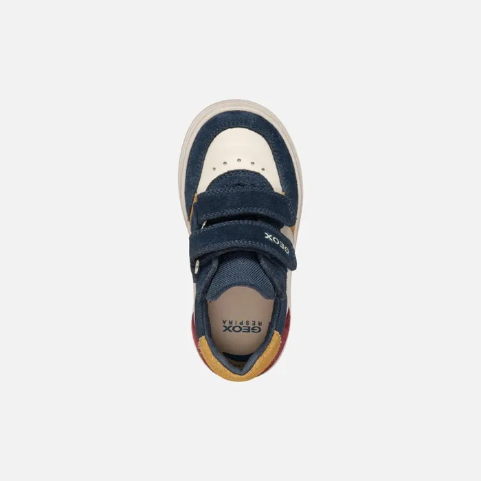 Kids Geox Sneakers NASHIK TODDLER BOY NavyBeige Low Top Sneakers Navybeige