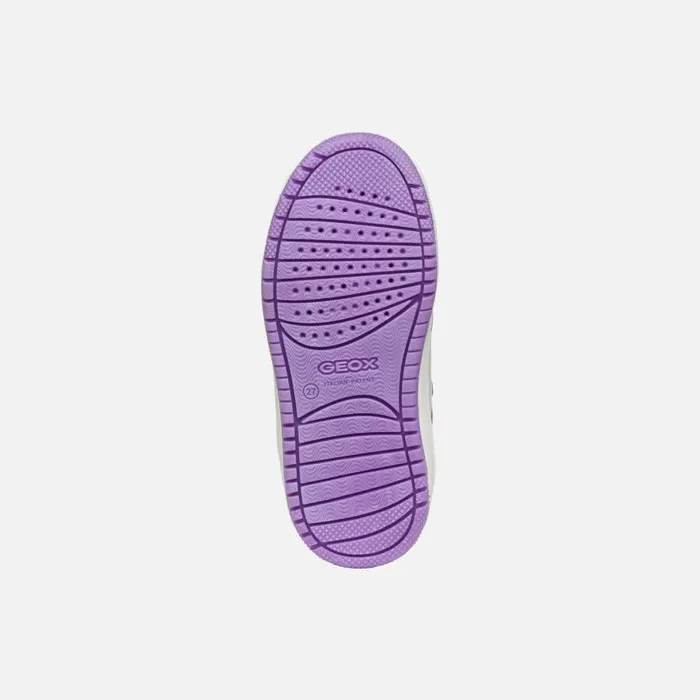 Kids Geox Sneakers WASHIBA JUNIOR LilacAqua High Top Sneakers Lilacaqua