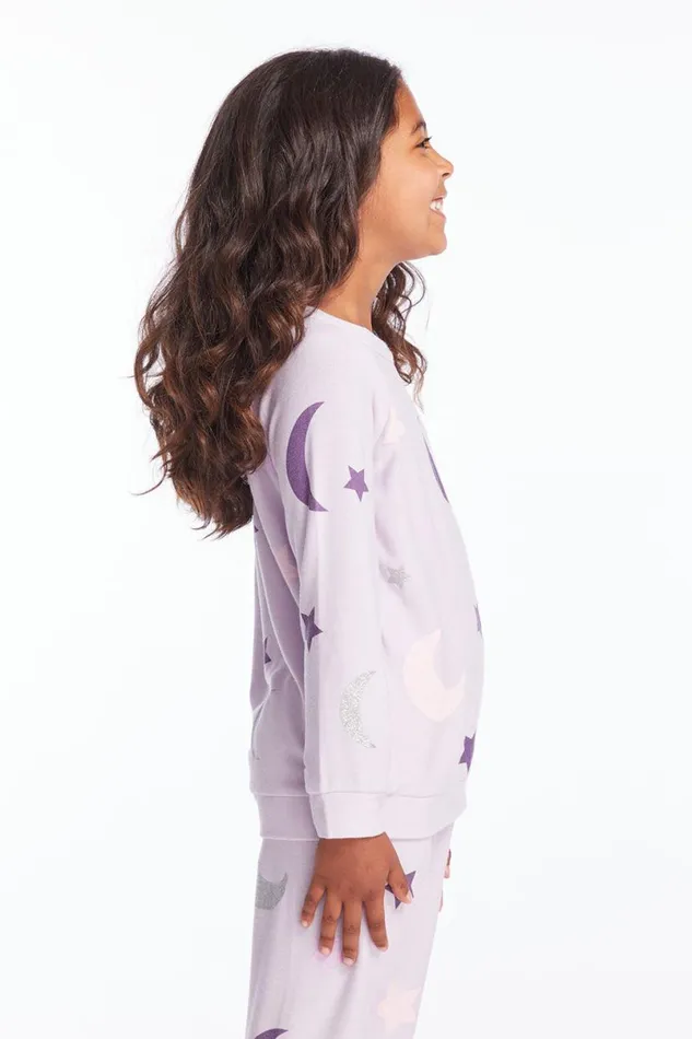 Kids Girls Chaser Brand La Luna Girls Long Sleeve