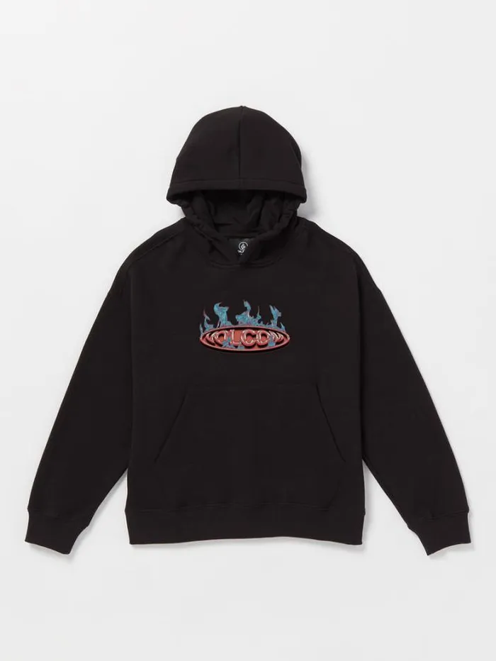 Kids Hoodies and Sweatshirts Volcom Big Boys Combust Fleece Hoodie 8211 Black