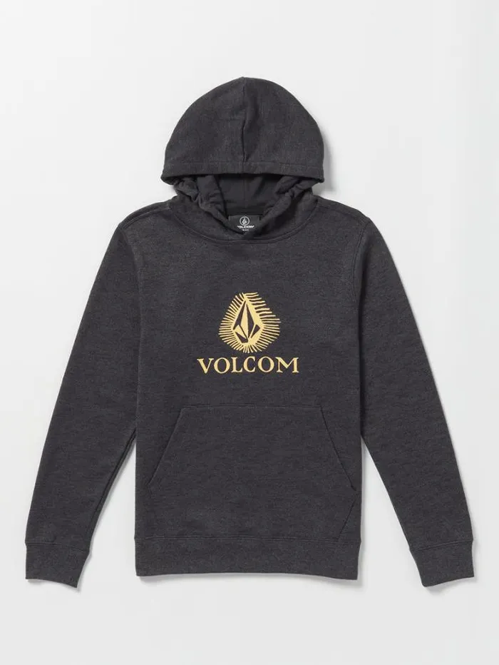 Kids Hoodies and Sweatshirts Volcom Big Boys Offshore Stone Hoodie 8211 Heather Black
