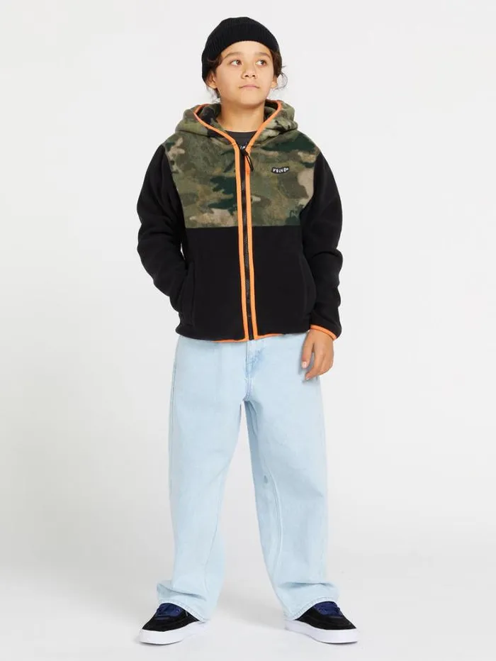 Kids Hoodies and Sweatshirts Volcom Big Boys Polar Fleece Zip Jacket 8211 Camouflage