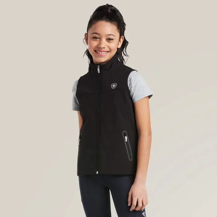 Kids Jackets and Vests Ariat New Team Softshell Vest Black
