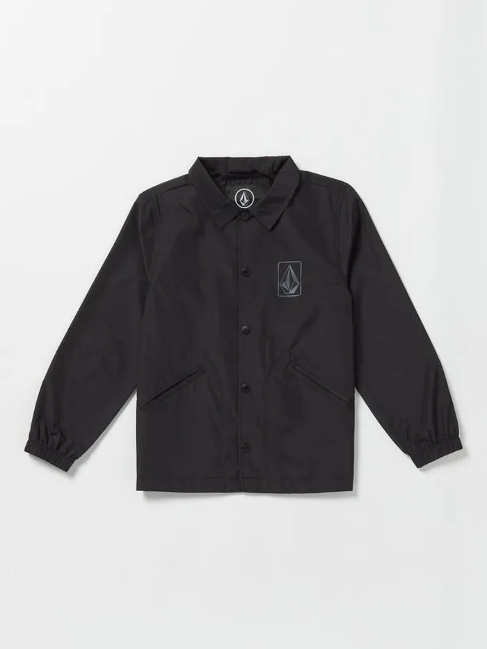 Kids Jackets and Vests Volcom Big Boys Coaches Jacket 8211 Black