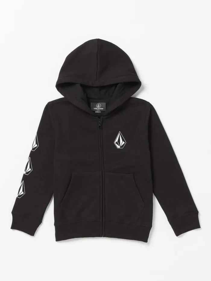 Kids Jackets and Vests Volcom Little Boys Iconic Stone Zip Jacket 8211 Black