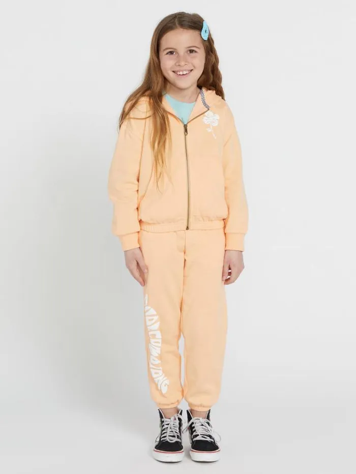 Kids Jackets Volcom Girls Zippety Dudette Jacket 8211 Peach Bud