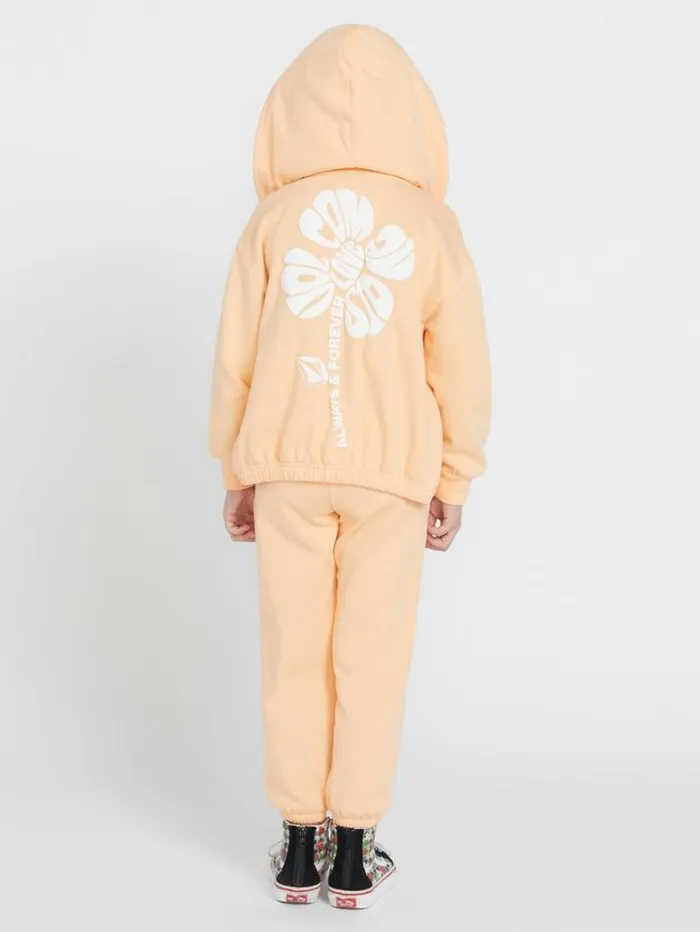 Kids Jackets Volcom Girls Zippety Dudette Jacket 8211 Peach Bud