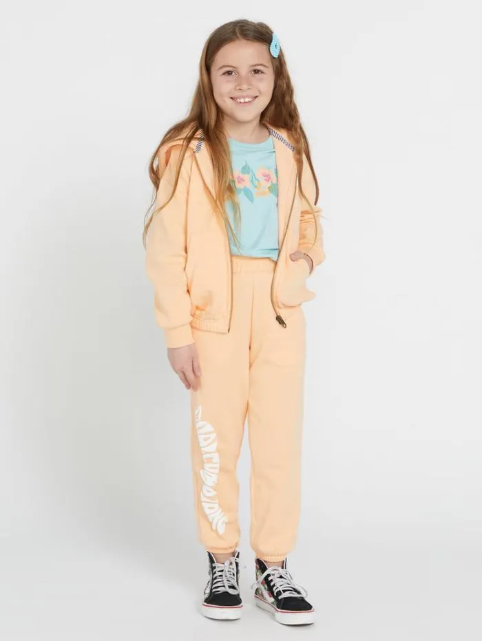 Kids Jackets Volcom Girls Zippety Dudette Jacket 8211 Peach Bud