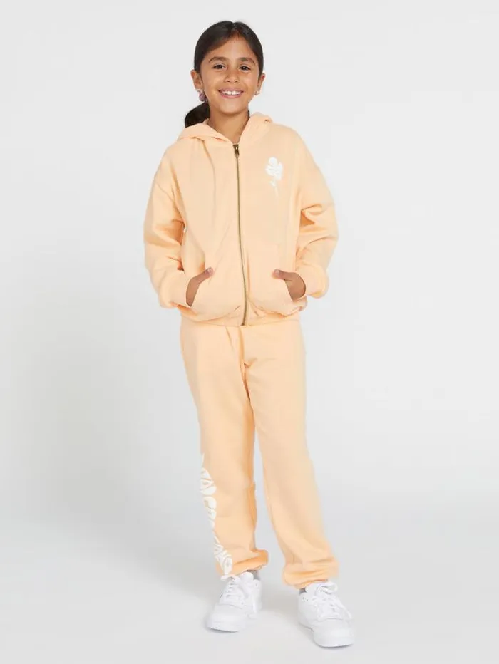 Kids Jackets Volcom Girls Zippety Dudette Jacket 8211 Peach Bud