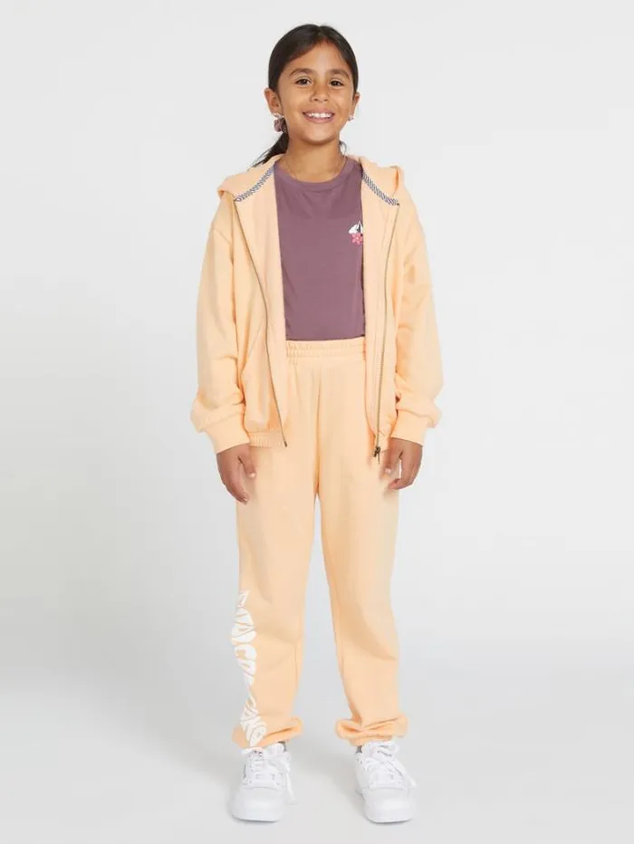 Kids Jackets Volcom Girls Zippety Dudette Jacket 8211 Peach Bud