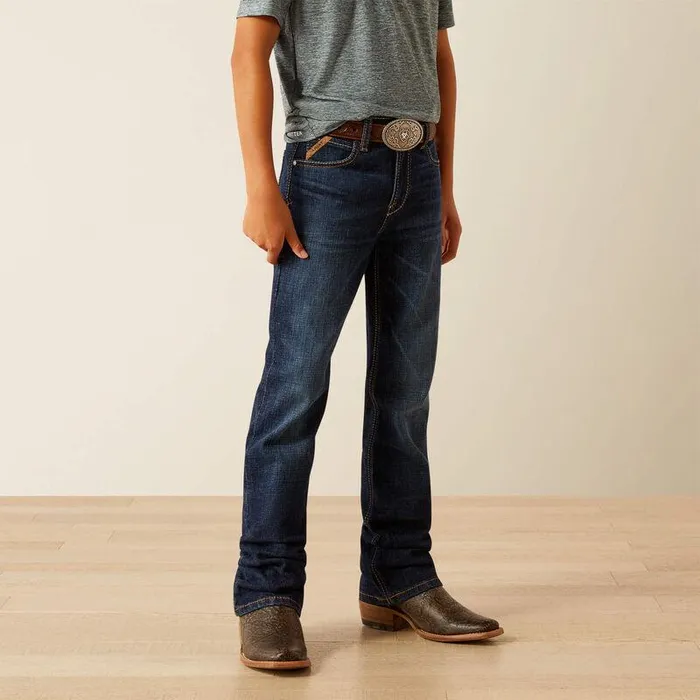 Kids Jeans Ariat B4 Relaxed Rolland Boot Cut Jeans Pima