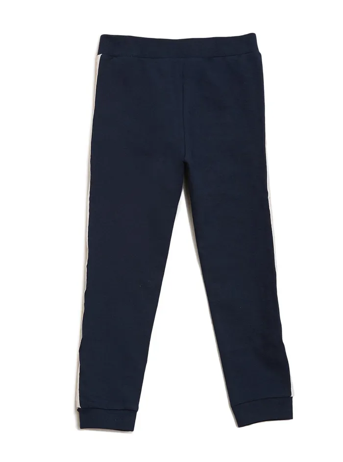 Kids Little Girl GUESS Blue Glitter Active Logo Pants 27 Kids Little Girl GUESS Blue Glitter Active Logo Pants 27