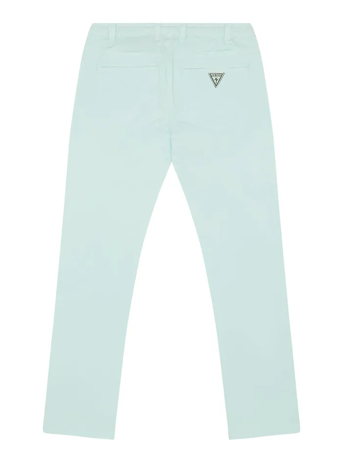 Kids Little Girl GUESS Gentle Mist Stretch Gabardine Pants 27