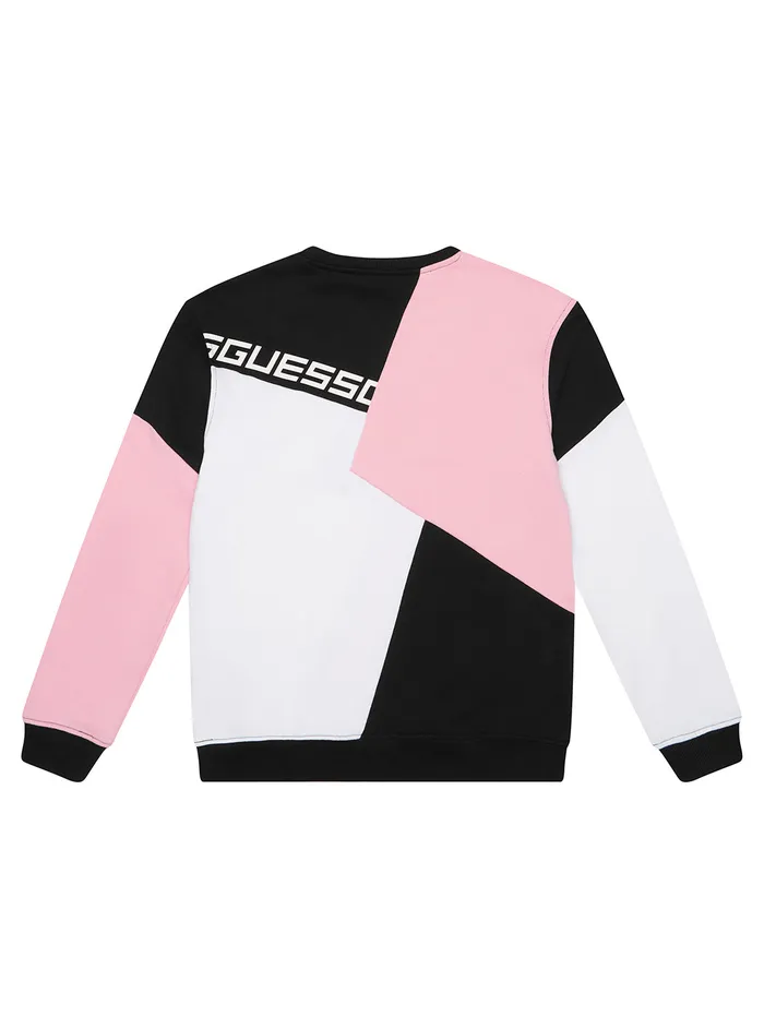 Kids Little Girl GUESS Soft Rose Logo Active Jumper 414 Kids Little Girl GUESS Soft Rose Logo Active Jumper 414
