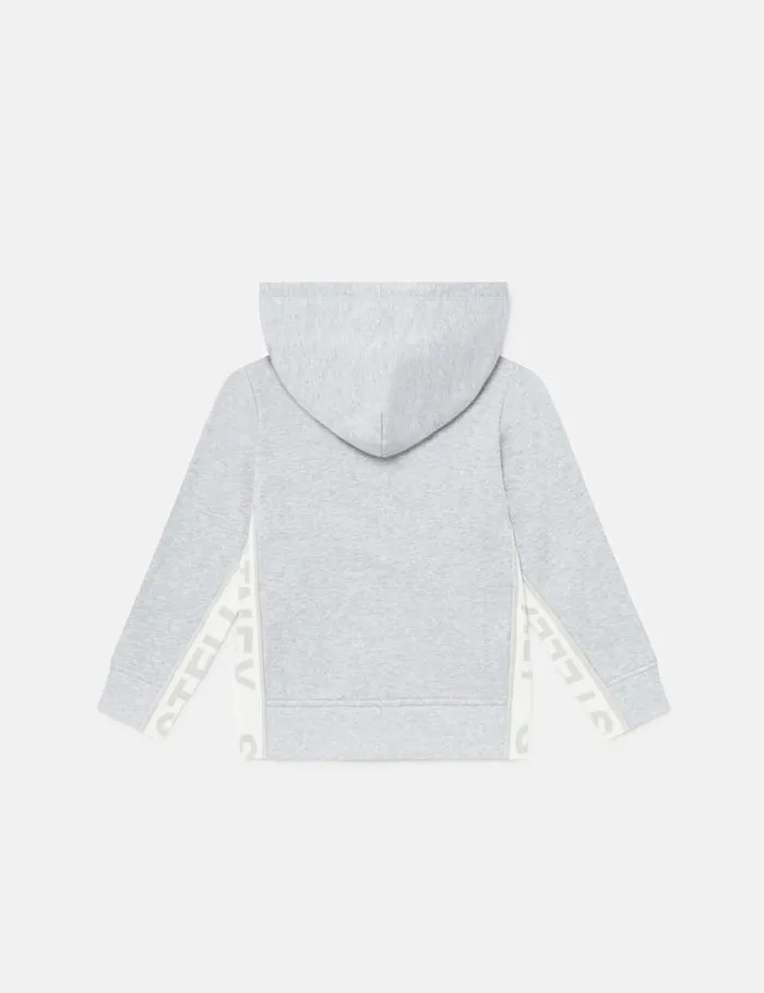 Kids Logo Graphic Hooded Zipper Sweatshirt Grey Stella McCartney TShirts And Sweatshirt Kids Logo Graphic Hooded Zipper Sweatshirt Grey Stella McCartney TShirts And Sweatshirt