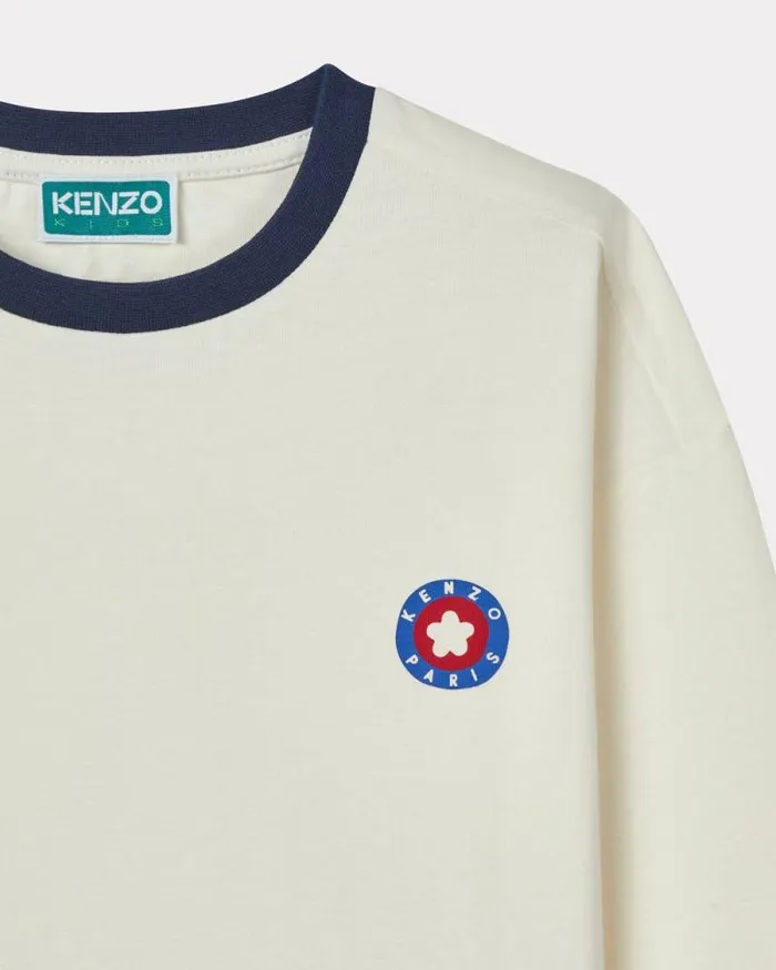 Kids Longsleeved Cotton Tshirt Blush Kenzo Tshirts And Sweatshirts