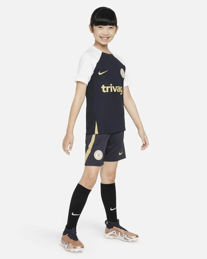 Kids Nike All Clothing Chelsea FC Strike Pitch Blueclub Gold