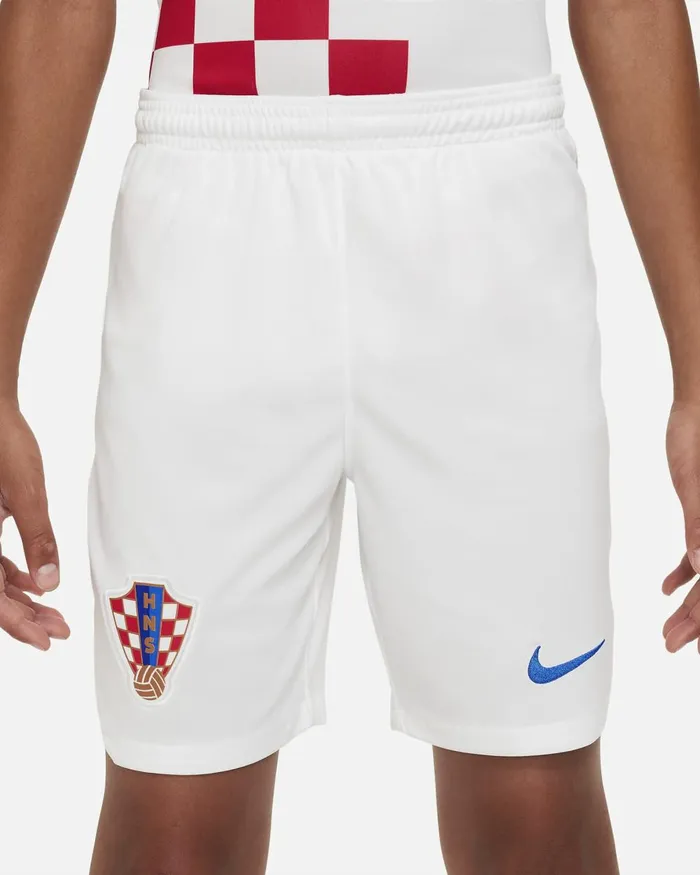 Kids Nike All Clothing Croatia 202223 Stadium Home Whitebattle Blue