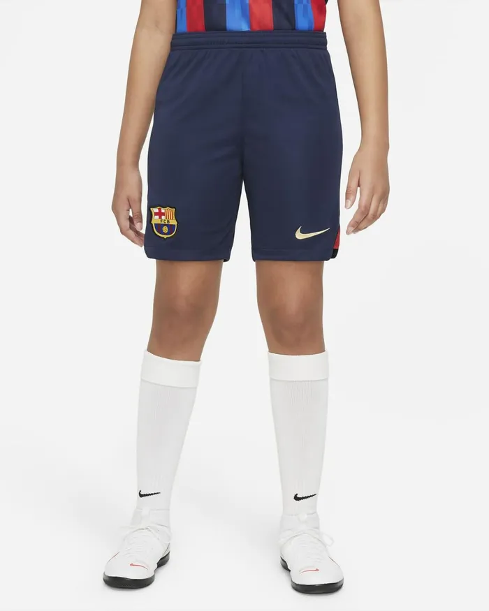 Kids Nike All Clothing FC Barcelona 202223 Stadium Home Obsidianuniversity Redsesame