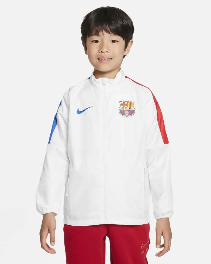 Kids Nike All Clothing FC Barcelona Repel Academy AWF Whiteuniversity Redroyal Blueroyal Blue