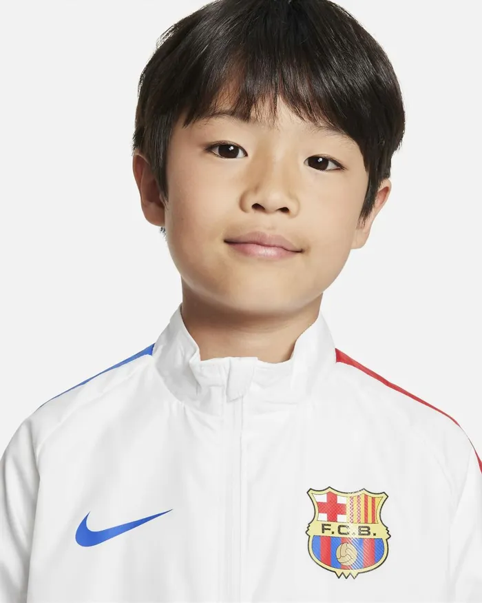 Kids Nike All Clothing FC Barcelona Repel Academy AWF Whiteuniversity Redroyal Blueroyal Blue
