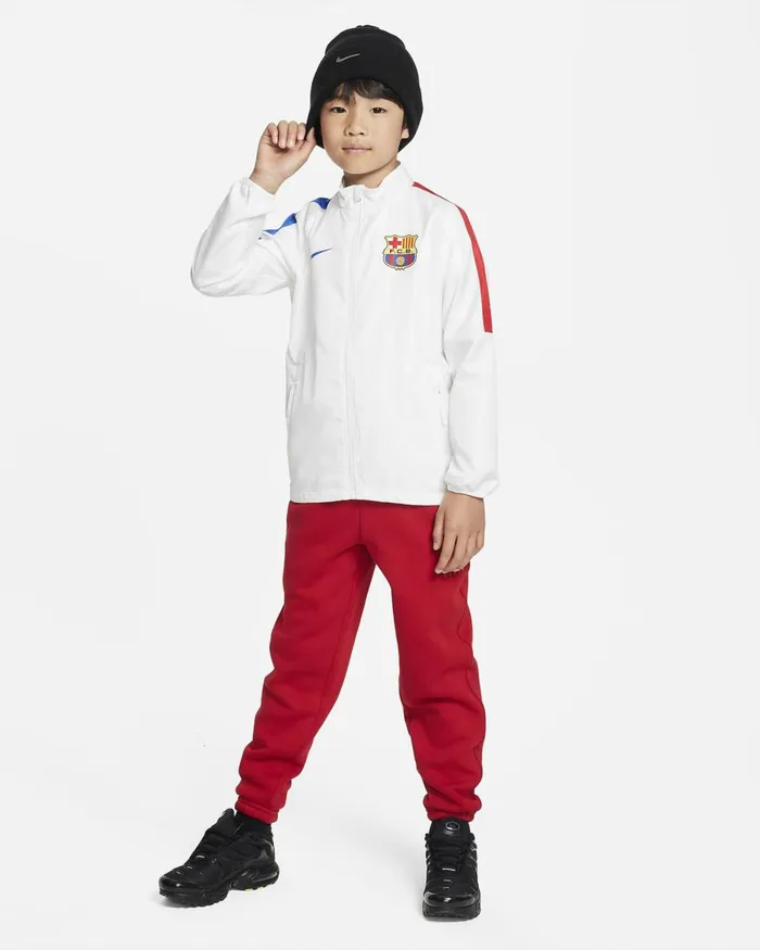 Kids Nike All Clothing FC Barcelona Repel Academy AWF Whiteuniversity Redroyal Blueroyal Blue