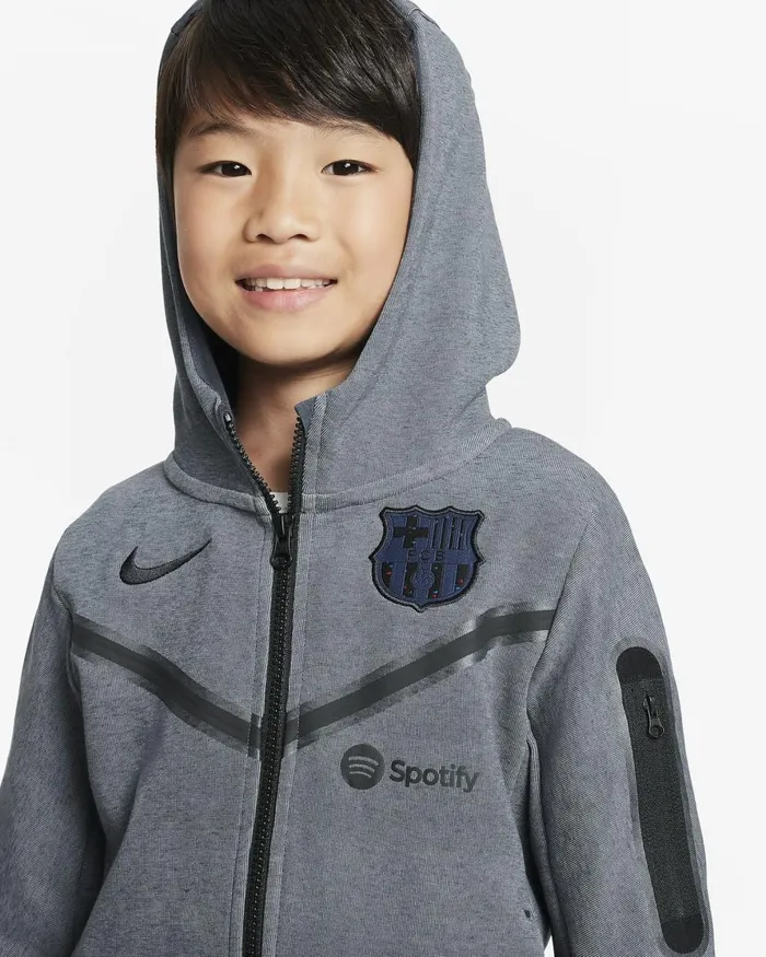 Kids Nike All Clothing FC Barcelona Tech Fleece Third Thunder Blueblack