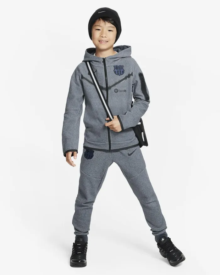 Kids Nike All Clothing FC Barcelona Tech Fleece Third Thunder Blueblack